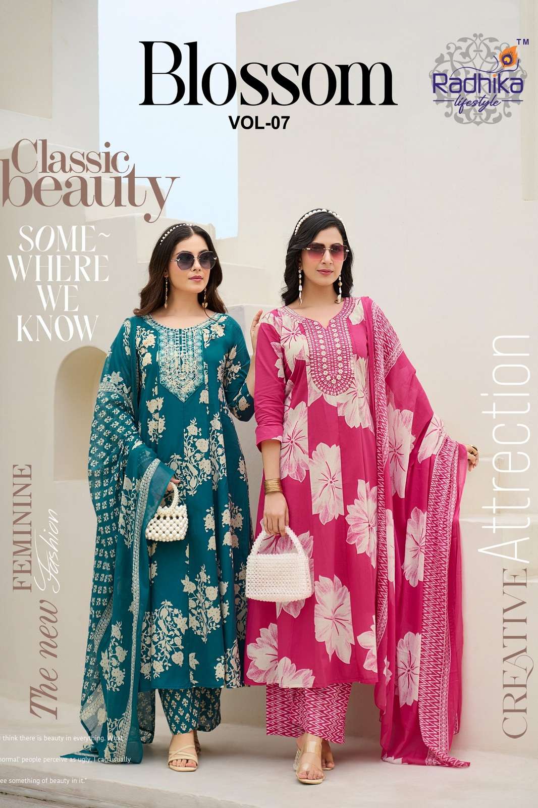 RADHIKA LIFESTYLE BLOSSOM VOL 7 READY TO WEAR ANARKALI KURTIES