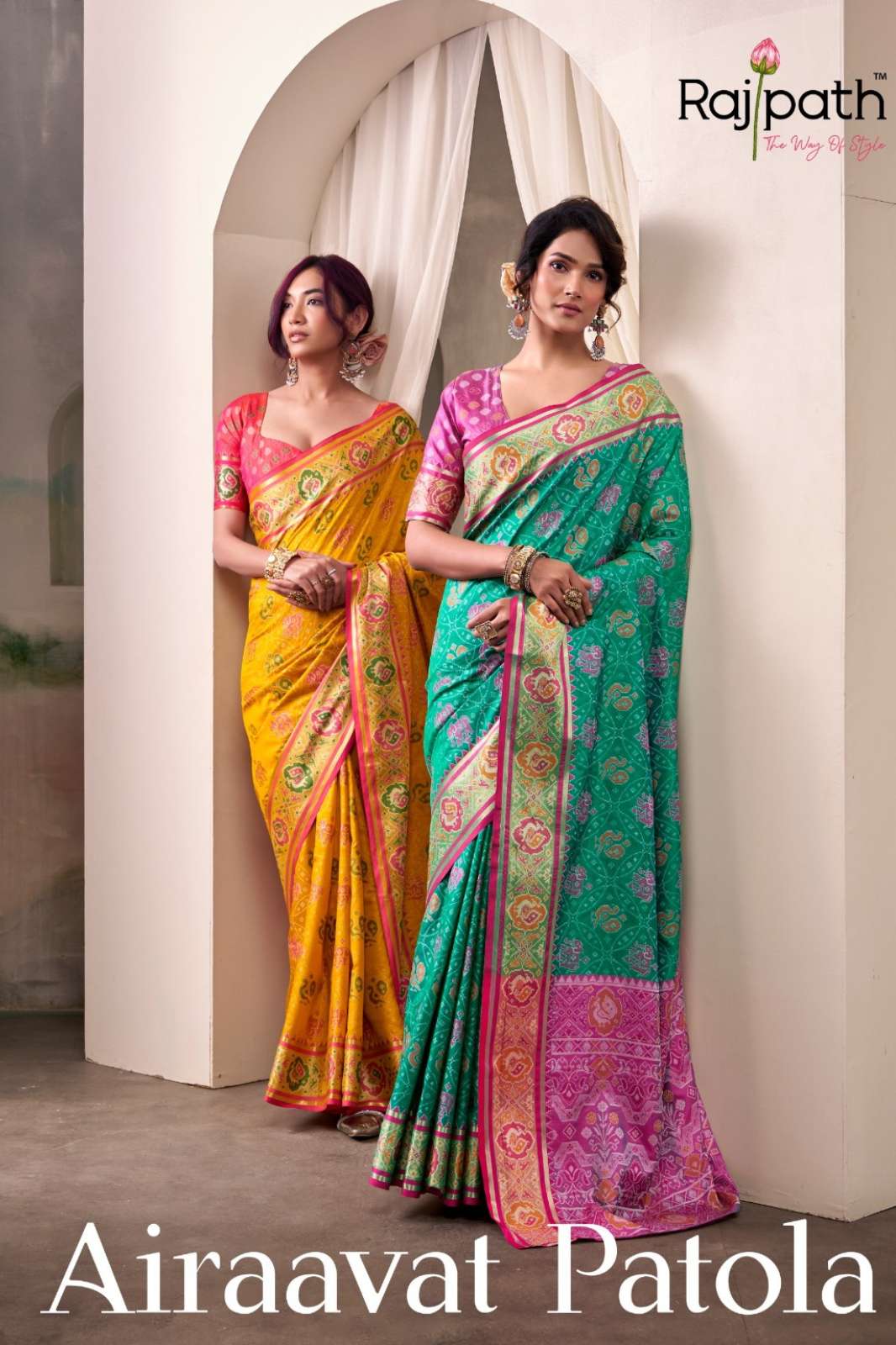 Rajpath AIRAAVAT PATOLA Designer Patola Silk Saree