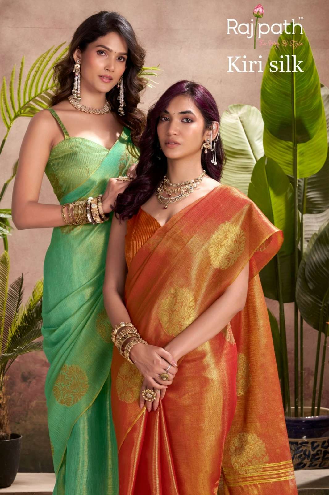 Rajpath Kiri Silk 462 to 467 Tissue Silk Adorned Saree