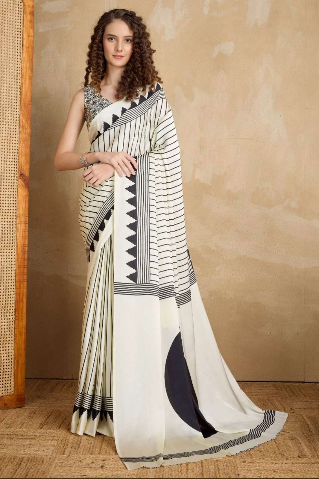 Rajtex PURE AJRAKH - 003 & 003NX MODAL SATIN AJRAKH PRINTED SAREE