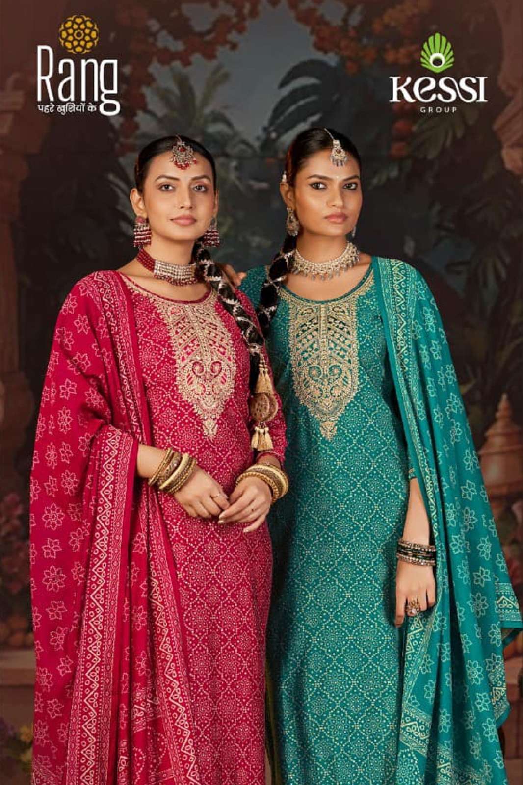 RANG SHUKAN MUSLINE FOIL PRINTED DRESS MATERIALS