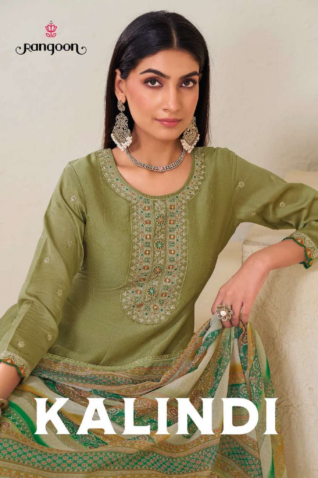 RANGOON KALINDI SILK FANCY READY TO WEAR KURTIES