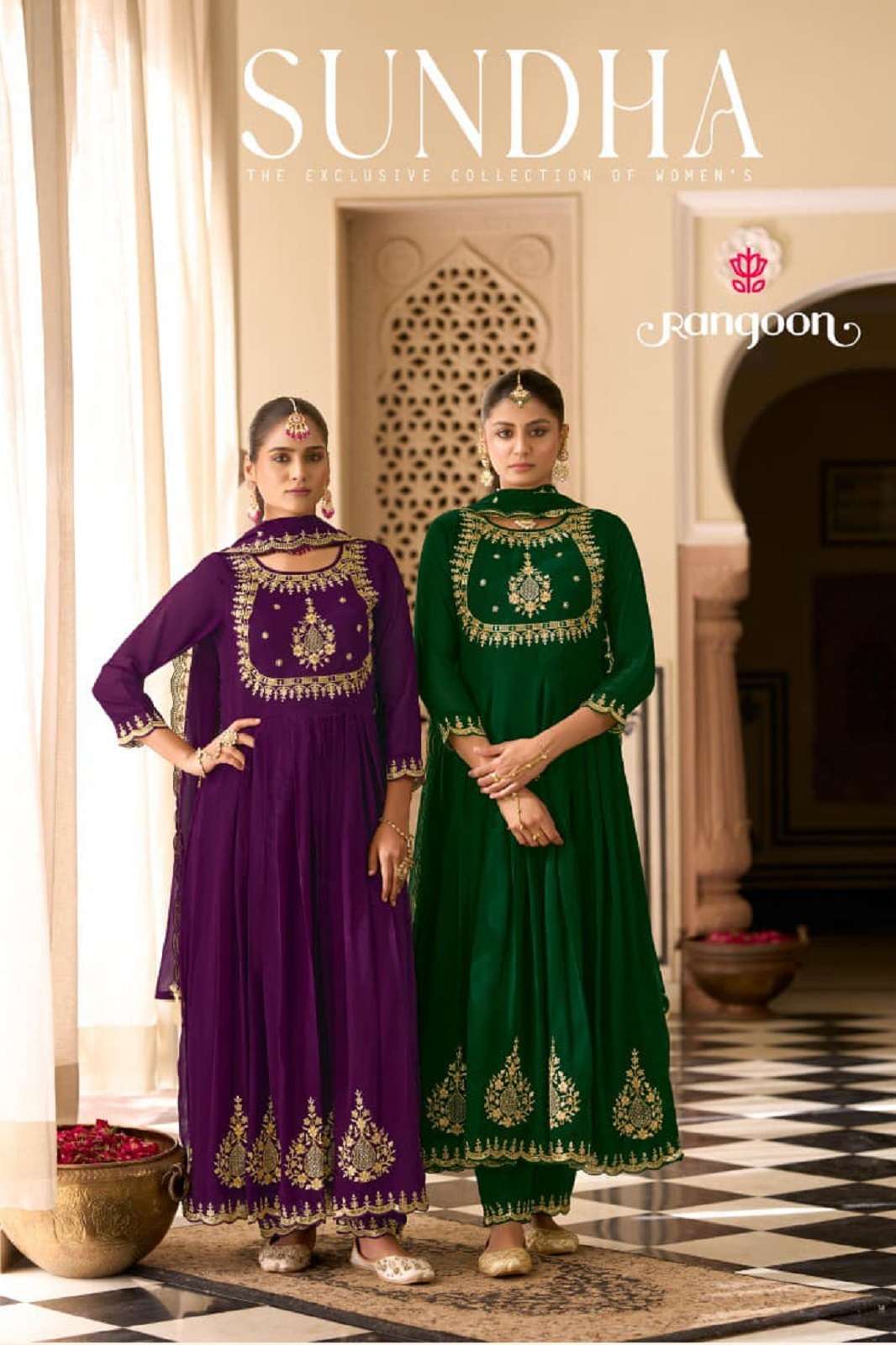 RANGOON UNDHA READY TO WEAR ANARKALI KURTIES