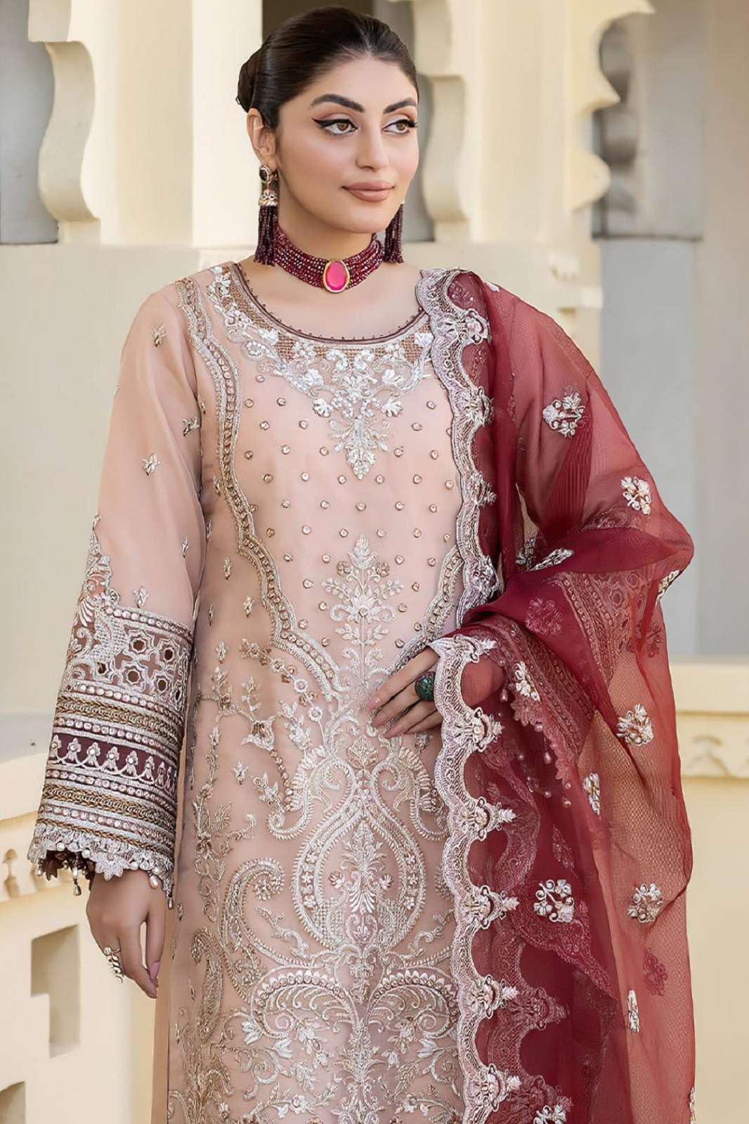SAJIDA DESIGNER ANAYA VOL 1 GEORGETTE EMBROIERED SUITS
