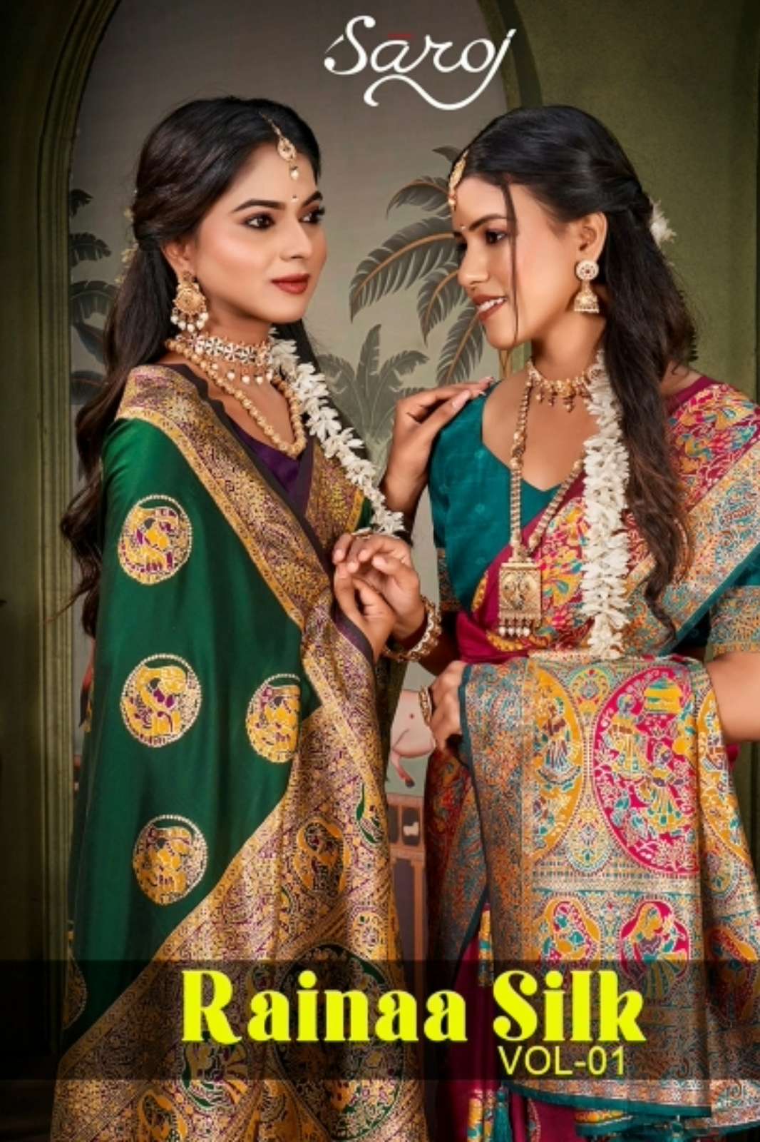 Saroj Rainaa Silk 1 Pure Silk Position Design Rich Pallu Saree