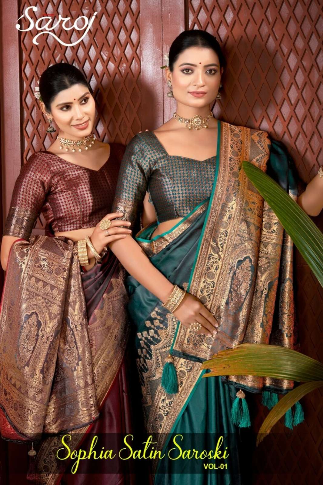 Saroj Sophia satin saroski 1 Indian Women Satin Silk Saree