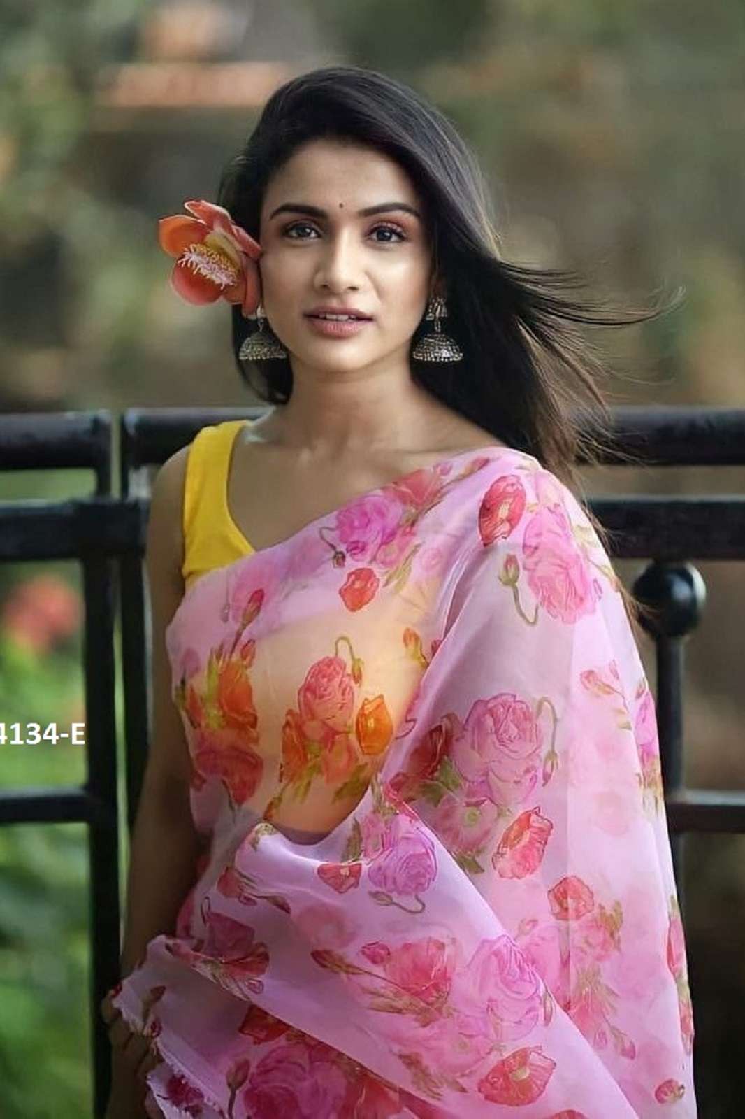 SHRI BALAJI 4134 ORGANZA SILK DIGITALLY PRINTED SAREE