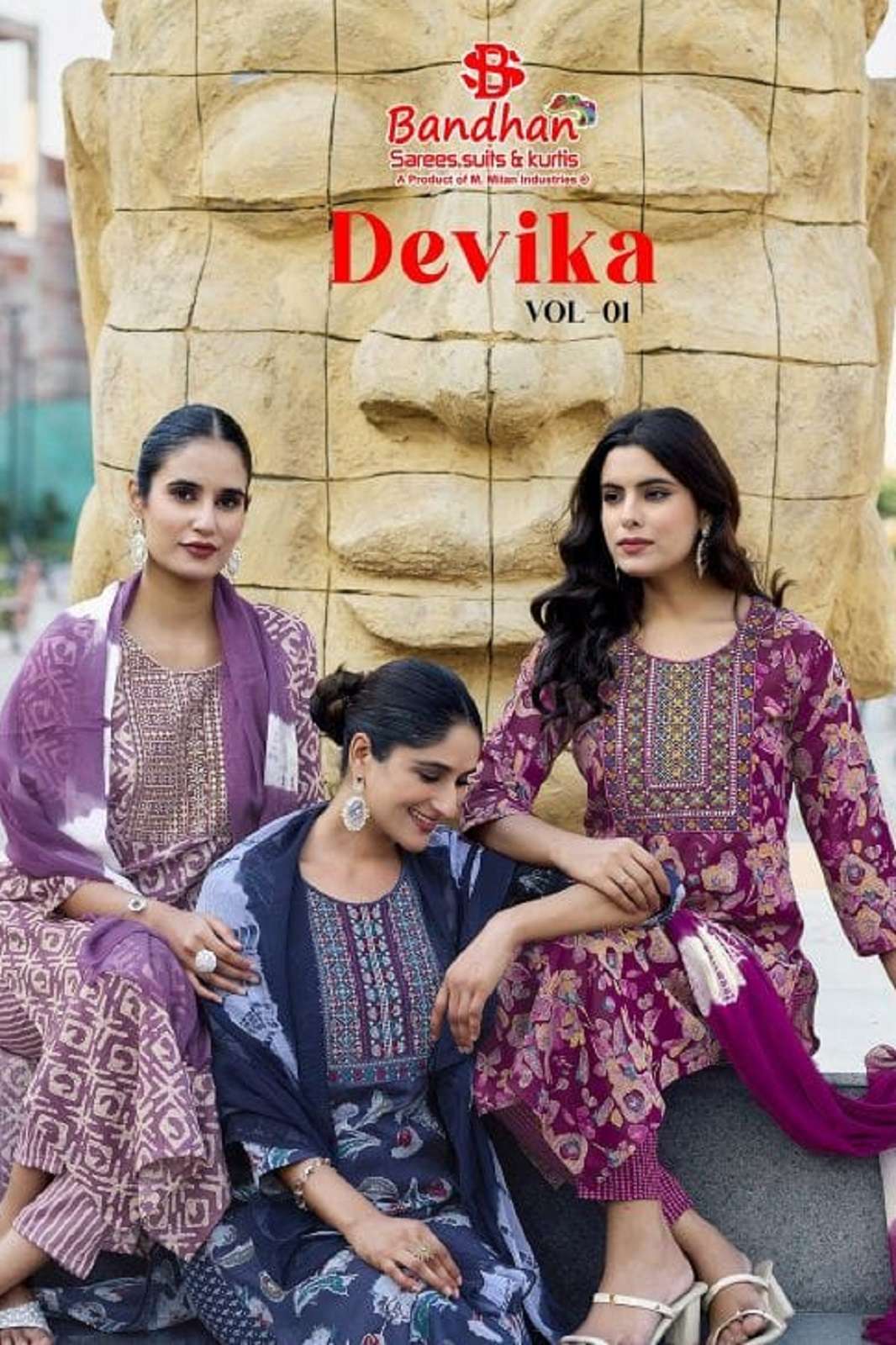 SHRI BALAJI BANDHAN DEVIKA VOL 1 READY TO WEAR PRINTED KURTIES