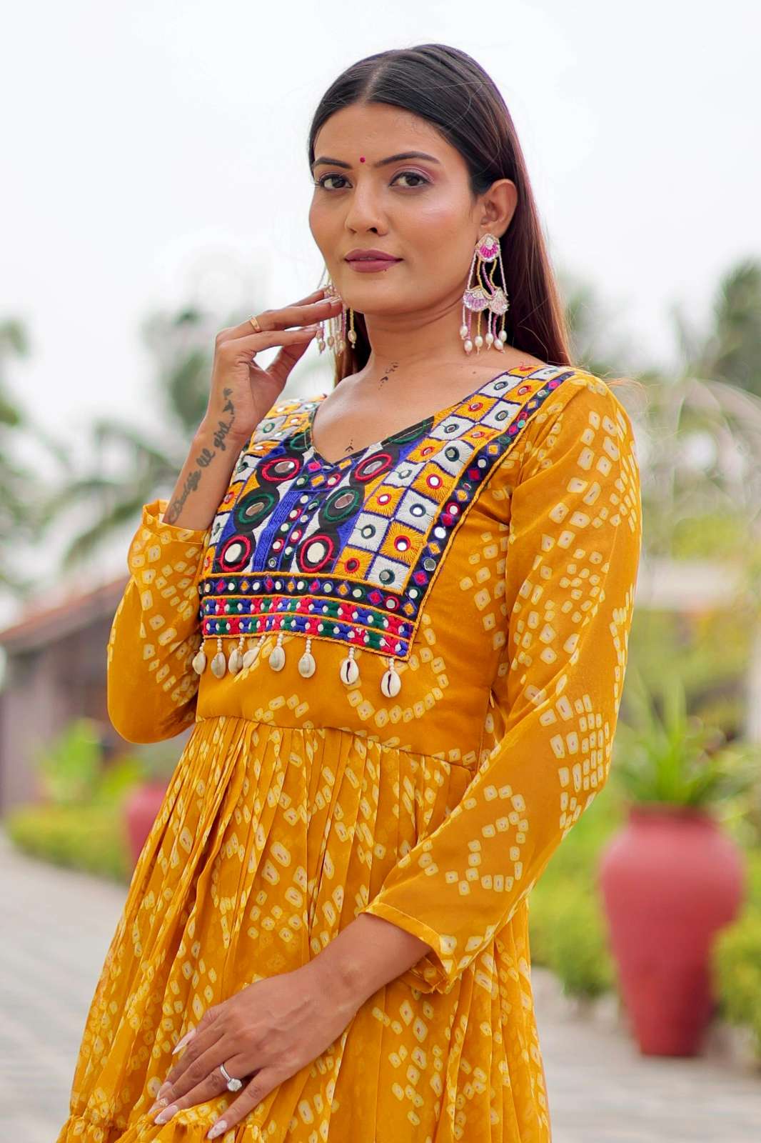 Shri Balaji Emporium 122 Navratri Special Kodi Lace Gown