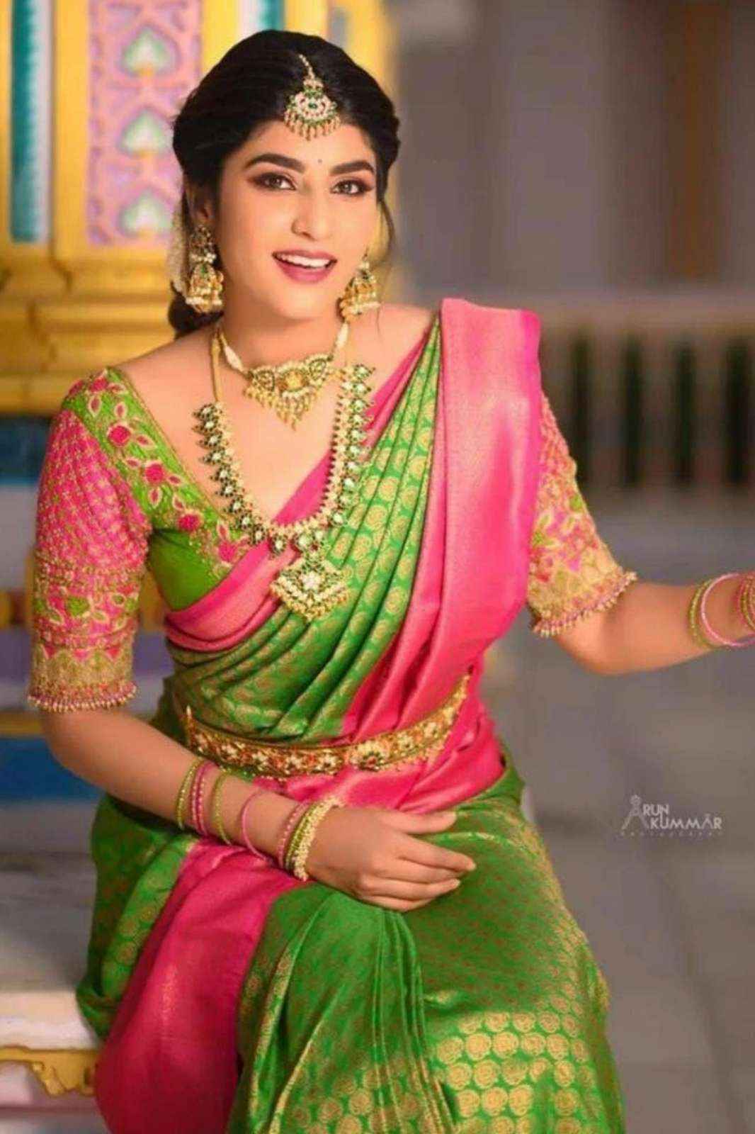 SHRI BALAJI EMPORIUM 5048 SOFT LICHI SILK CLOTH SAREE