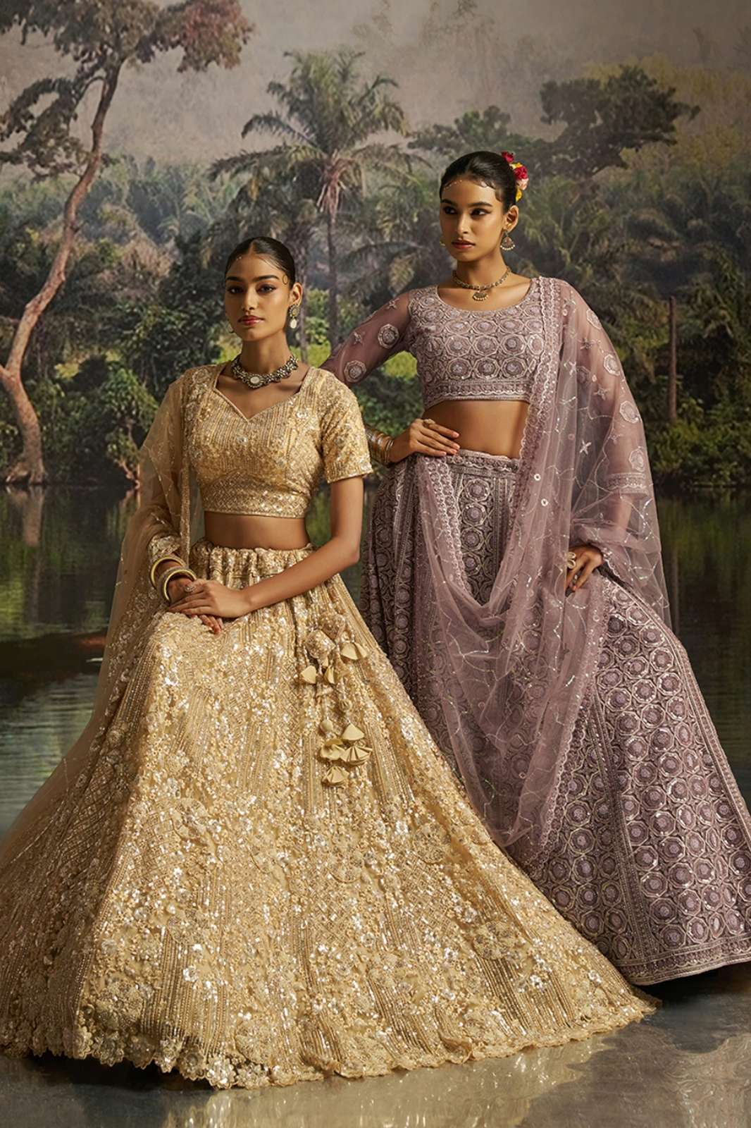 Shri Balaji Emporium AY POSHAK VOL 8 Wedding Embroidered Hand Work Net Lehenga Choli