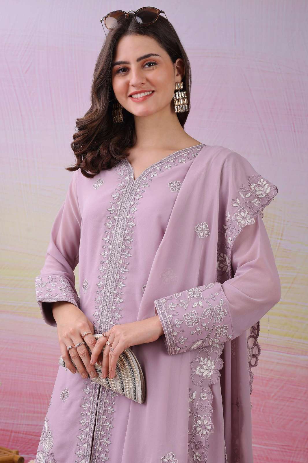 Shri Balaji Emporium DIF 064 Georgette Designer Sharara Style Suit