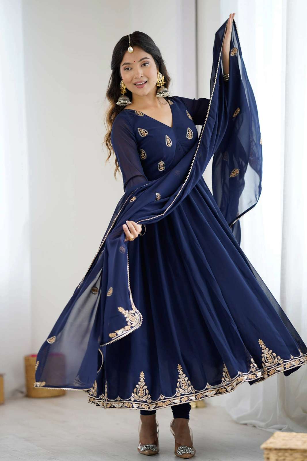 Shri Balaji Emporium DRS152 Ready to Wear Georgette Party Wear Anarkali Suit