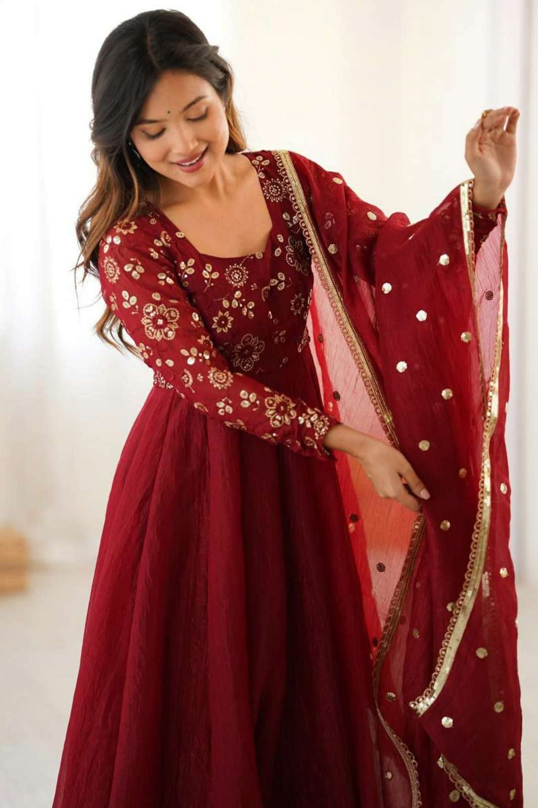 Shri Balaji Emporium DV 24701 Ready to Wear Crunchy Silk Anarkali Suit