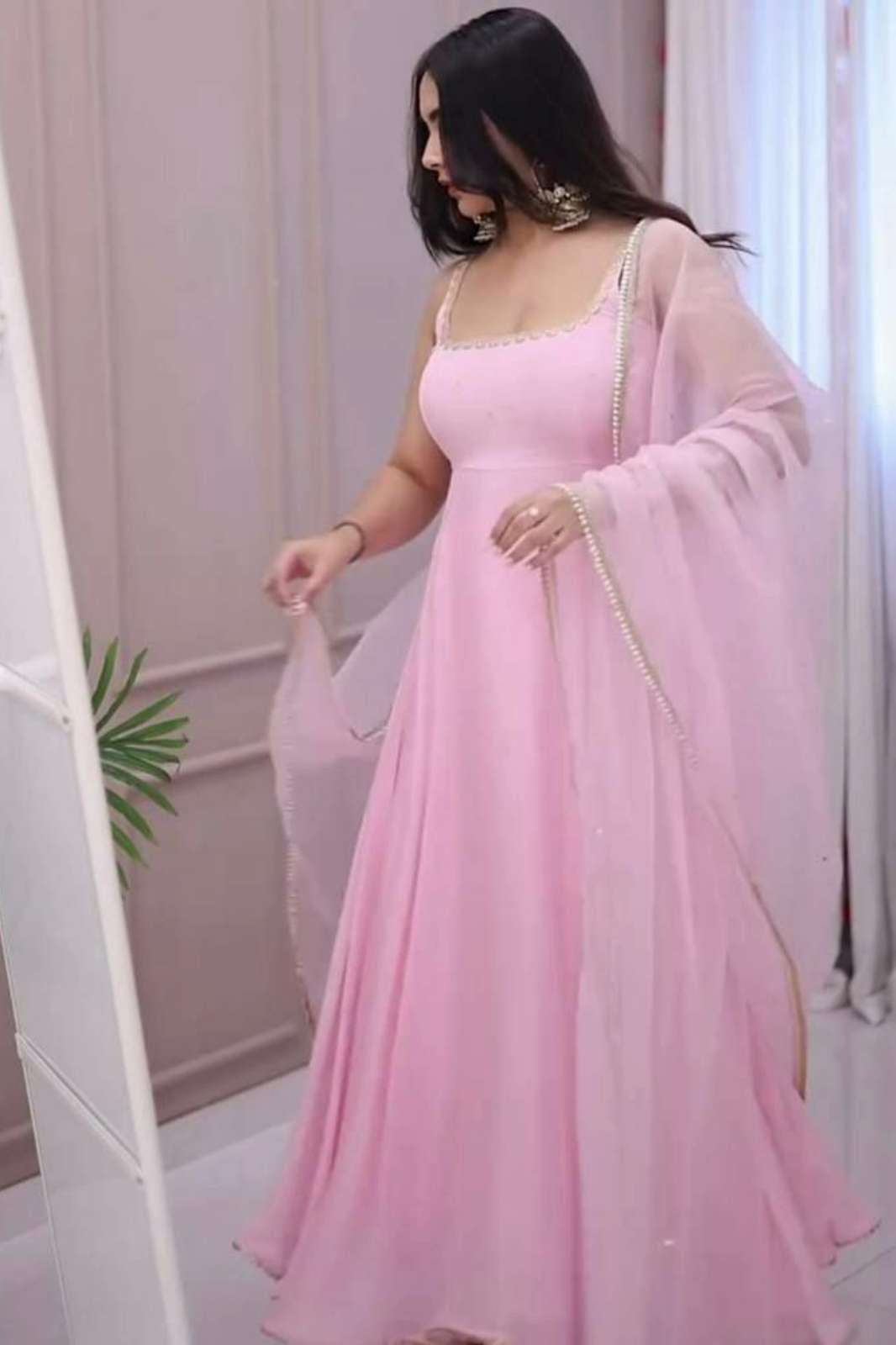 Shri Balaji Emporium DV 24702 Faux Georgette Anarkali Style Suit 
