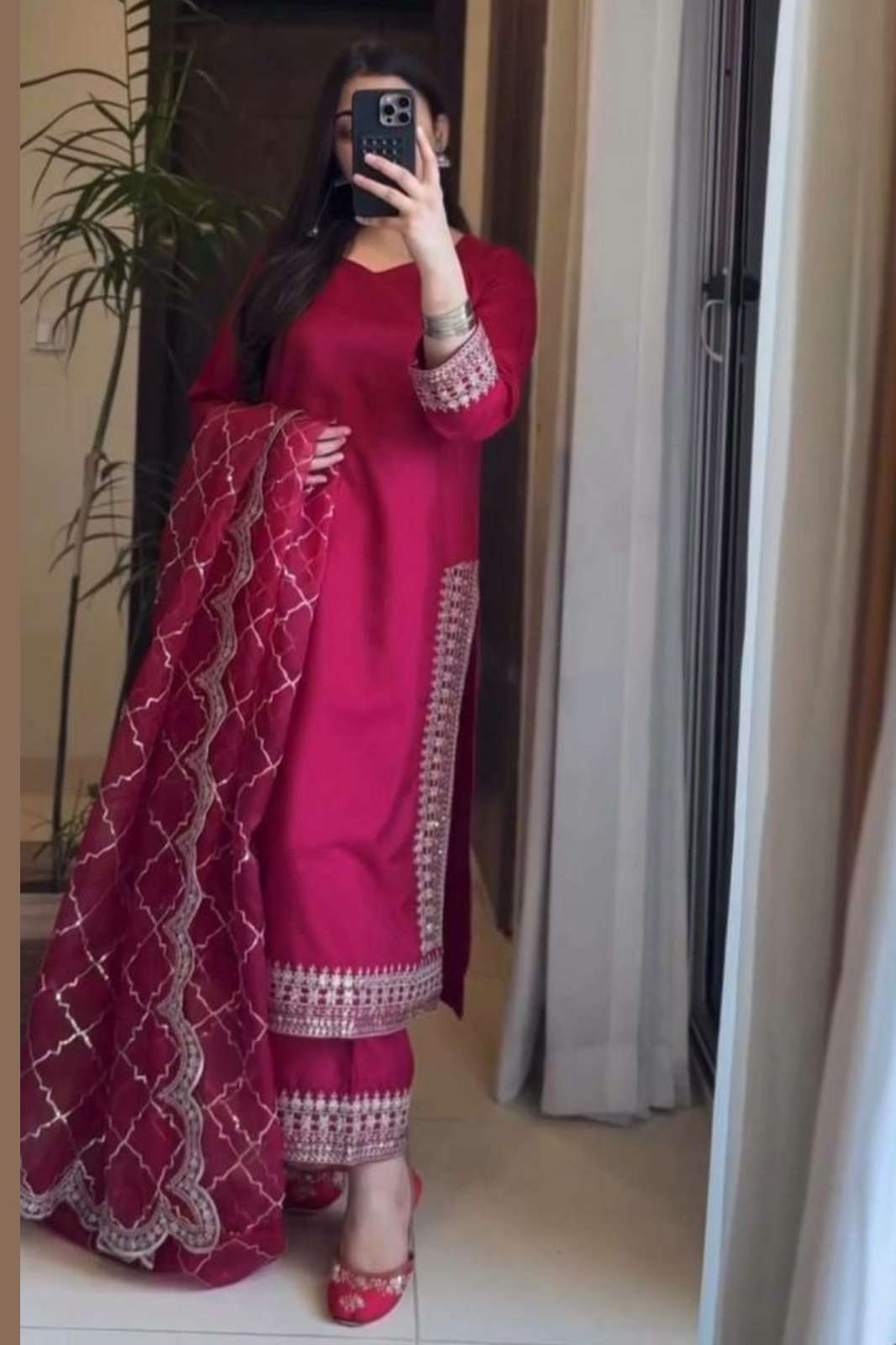 Shri Balaji Emporium DV 24724 Malay Satin Silk Designer Suit