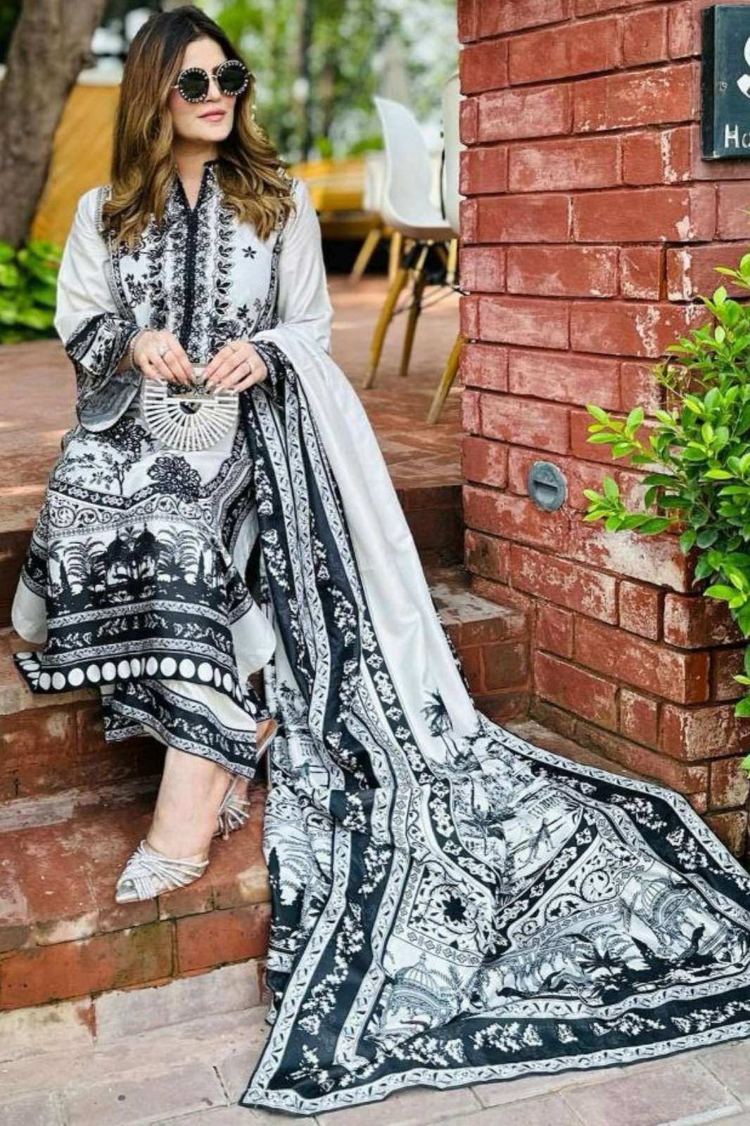 Shri Balaji Emporium DV 24726 Pure Malai Satin Fancy Sleeves Suit