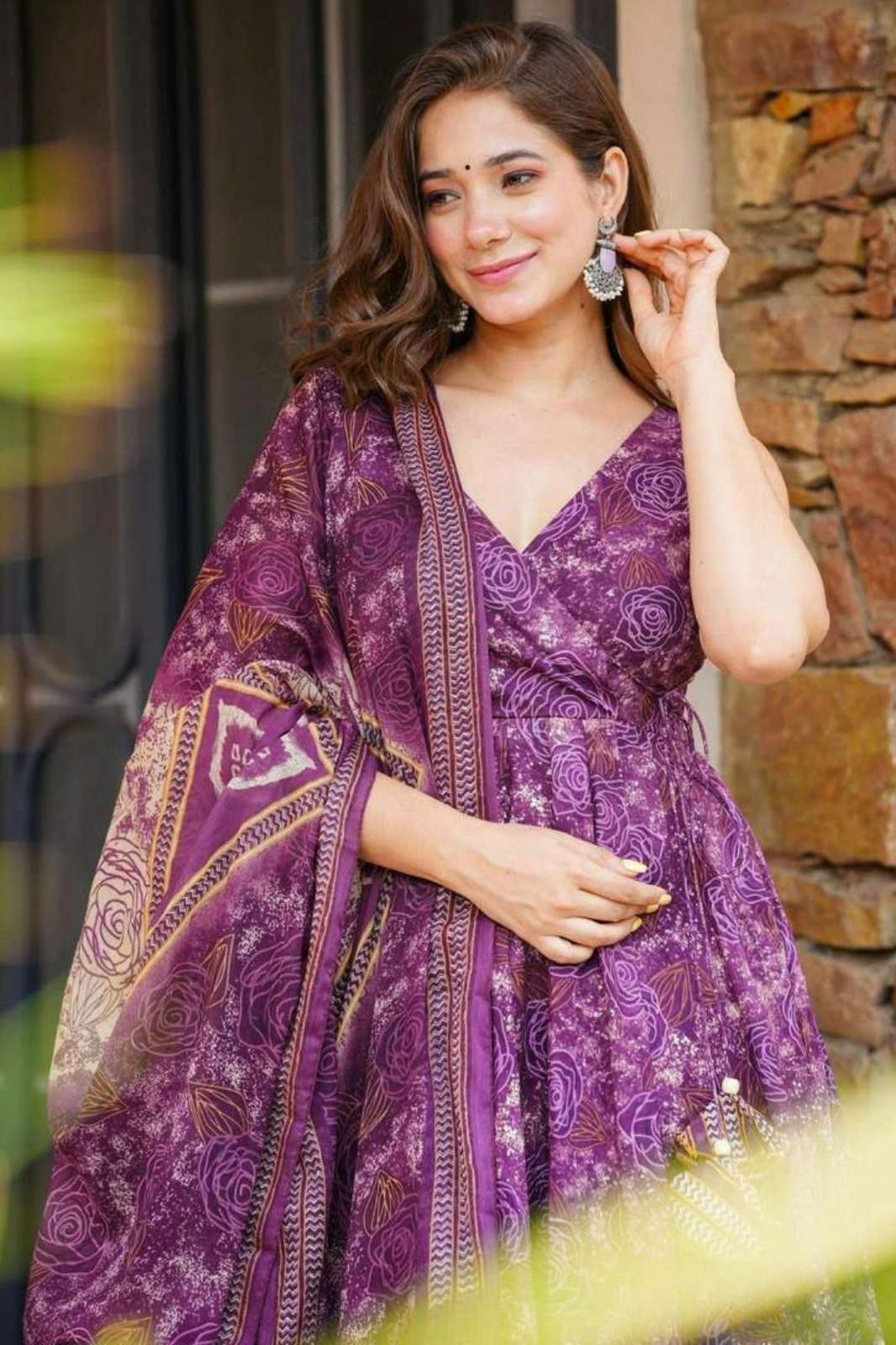 Shri Balaji Emporium DV 24769 DV 24770 Digital Printed Cotton Anarkali Suit 