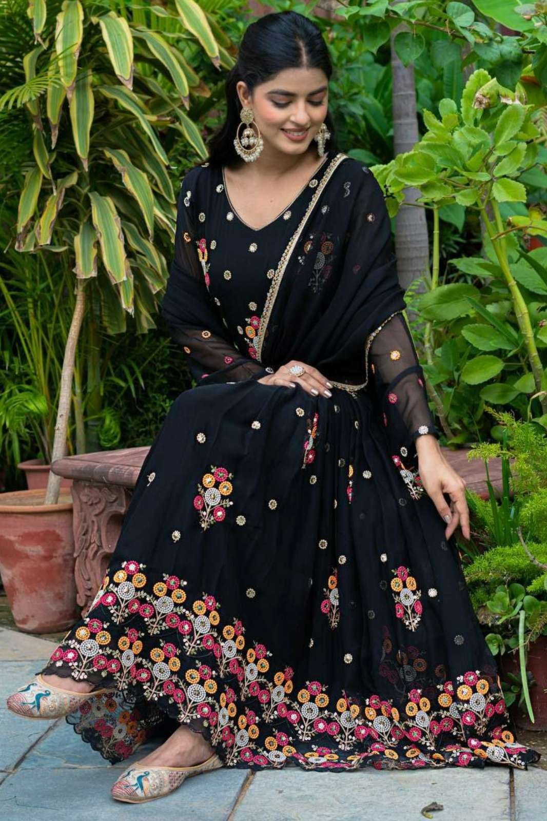 Shri Balaji Emporium DV 24771 Faux Georgette Sequence Anarkali Style Suit 