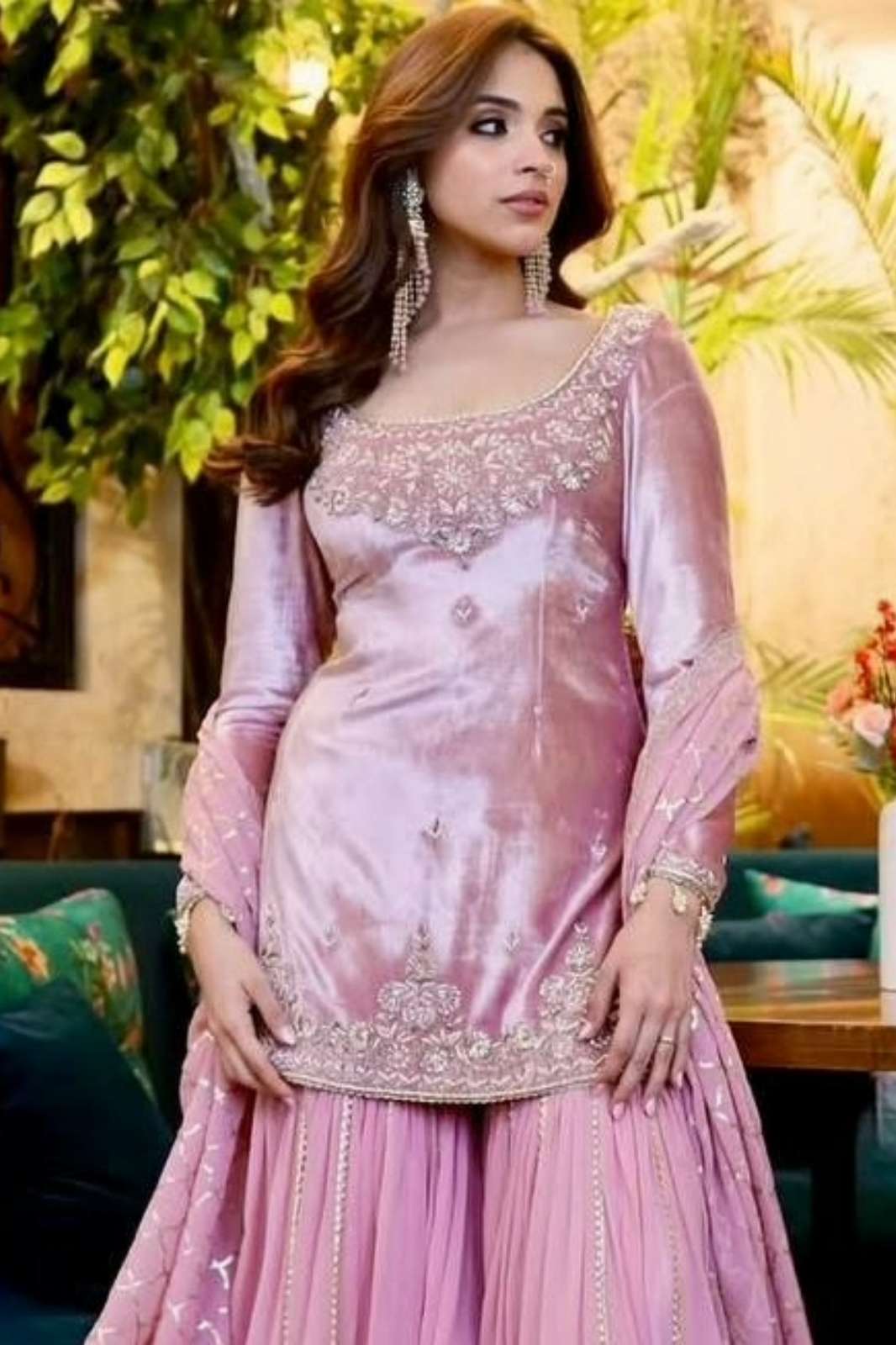 SHRI BALAJI EMPORIUM DV 24791 HEAVY JIMMY CHOO ORGANZA SHARARA SUIT