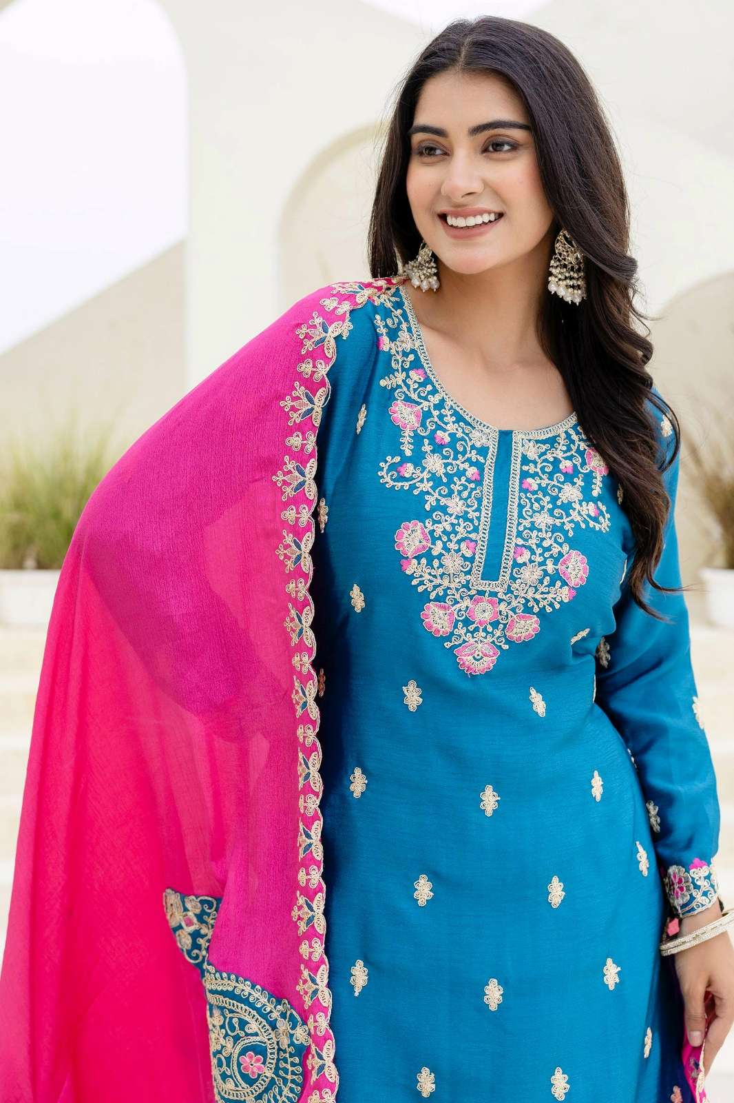 SHRI BALAJI EMPORIUM DVD ON5129 CHINON DESIGN WORK SHARARA SUIT