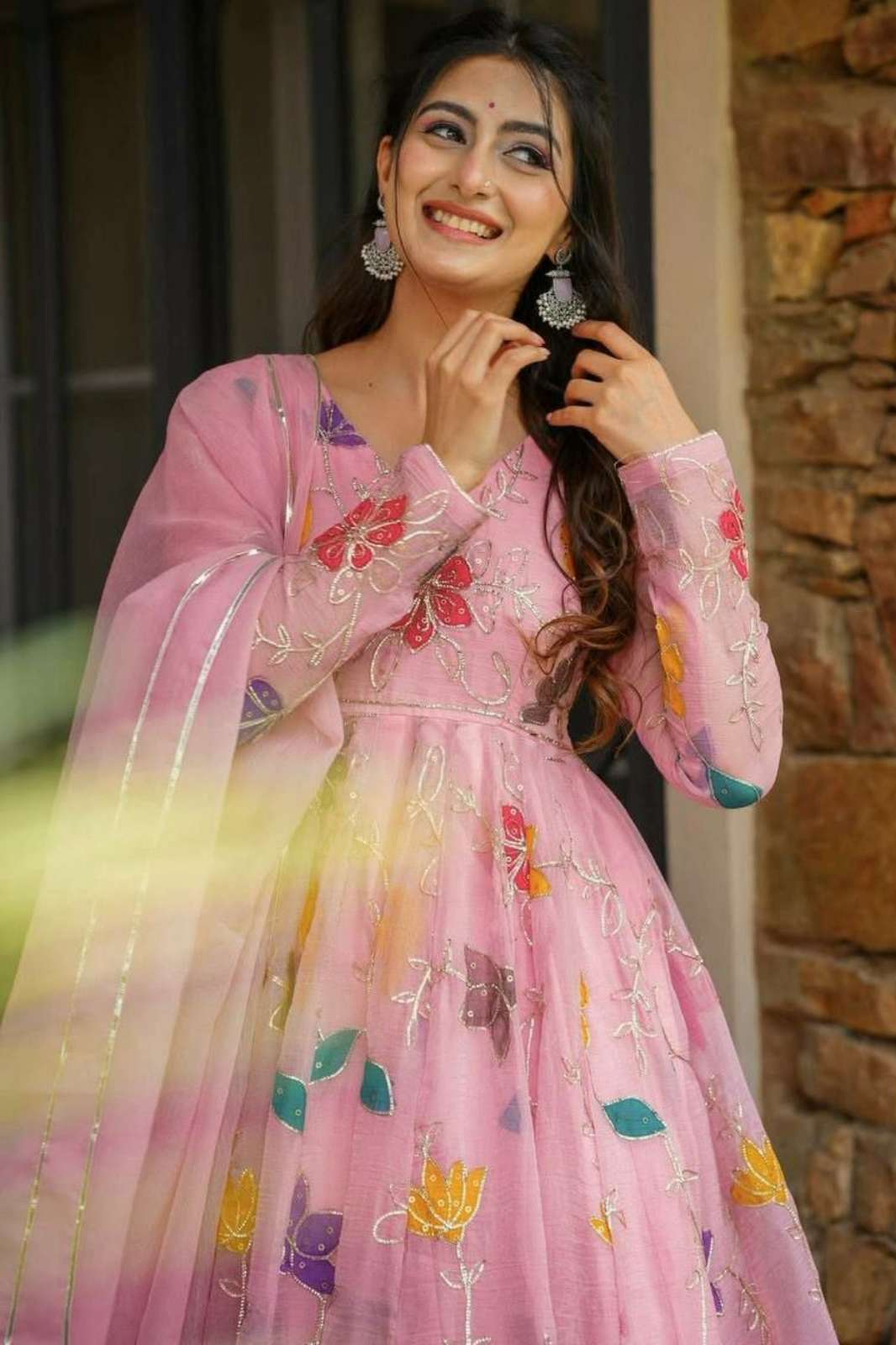 Shri Balaji Emporium DZ 24633 Heavy Star Georgette Anaarkali Suit