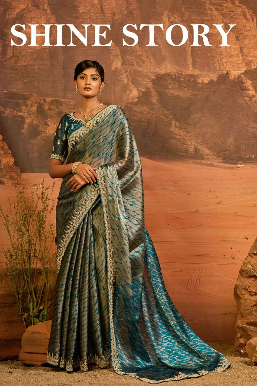 Shri Balaji Emporium Shine Story 2961A TO 2961B Jimmy Choo Saree