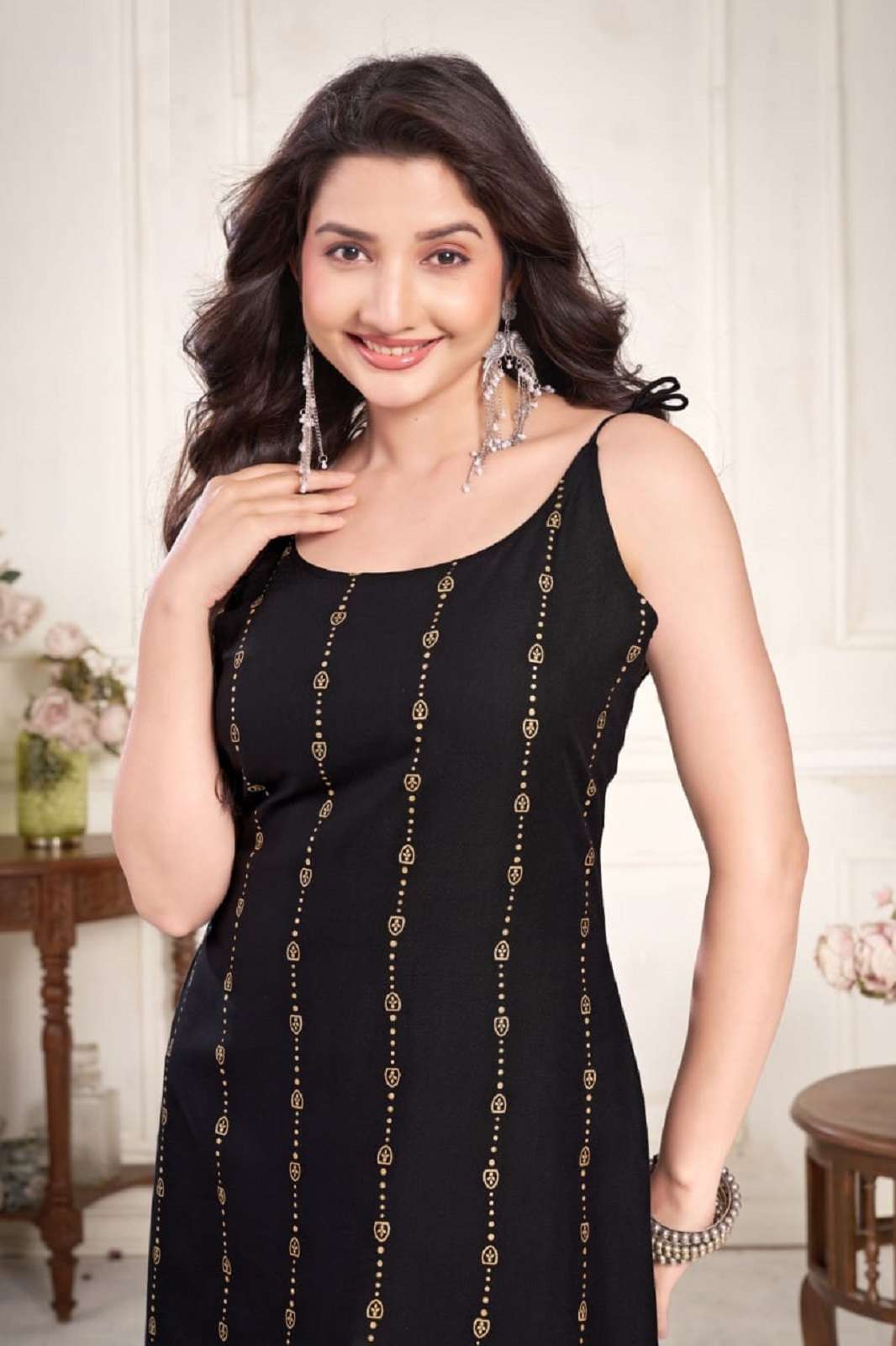 SHRI BALAJI H 2002 RAYON PRINTED READY TO WEAR KURTIES