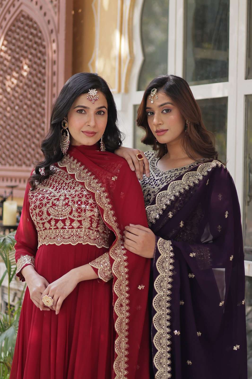 SHRI BALAJI KA 1137 EMBROIERED READY TO WEAR GOWNS