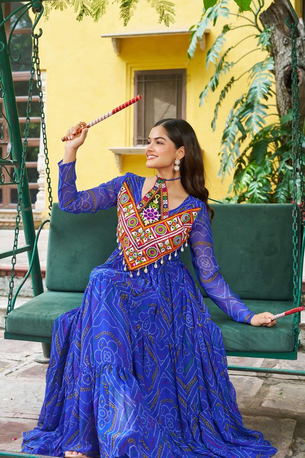 SHRI BALAJI KA 1194 PRINTED GEORGETTE READY TO WEAR GOWNS
