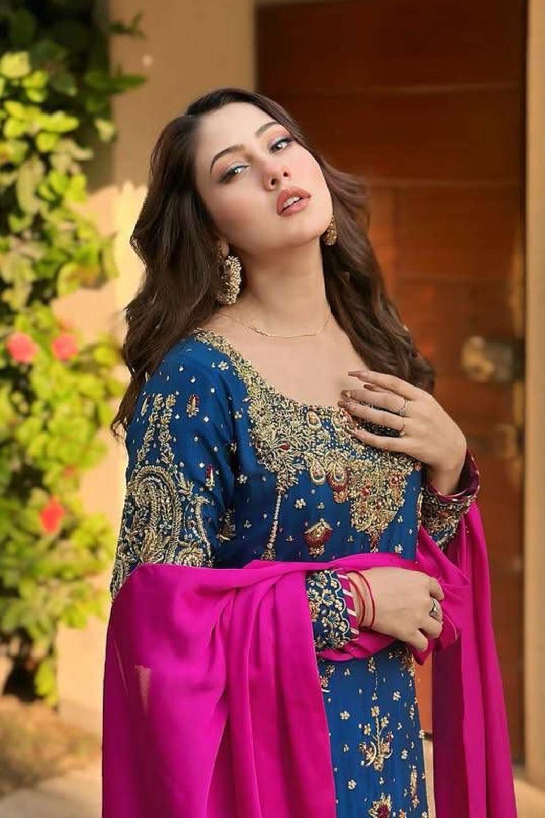 SHRI BALAJI LC 1344 HEAVY GEORGETTE READY TO WEAR KURTIES