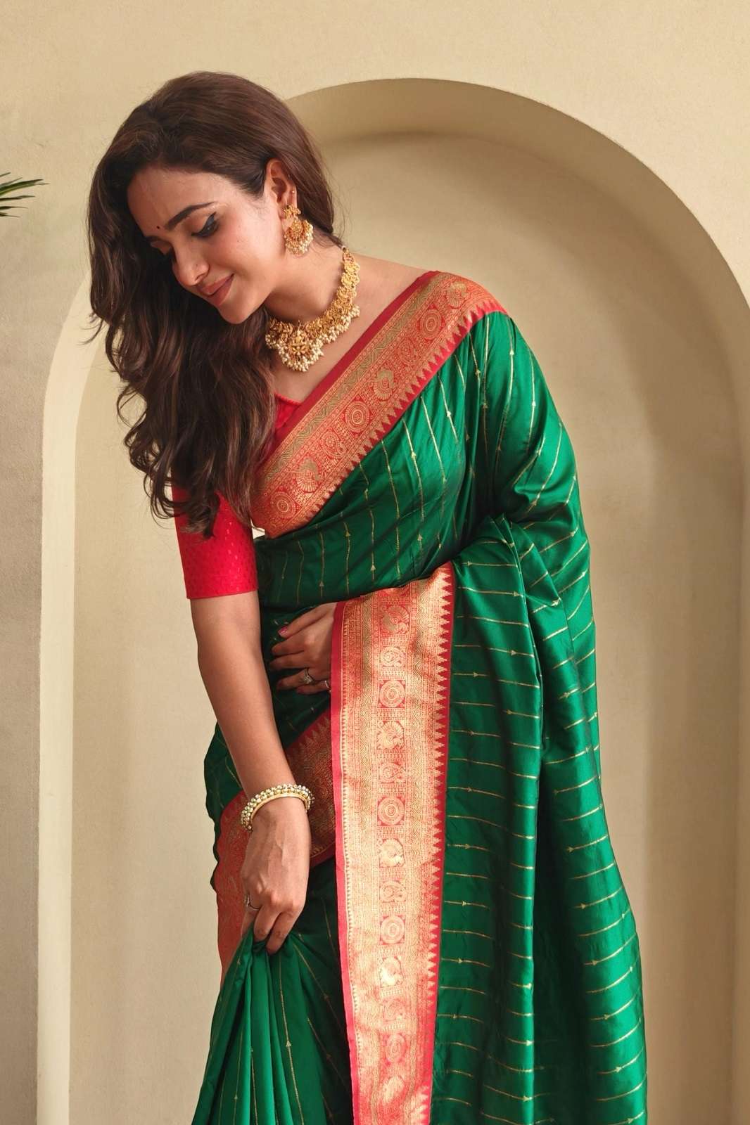 SHRI BALAJI SARIKA PAITHANI KANCHIPURAM TOUCHED SAREES