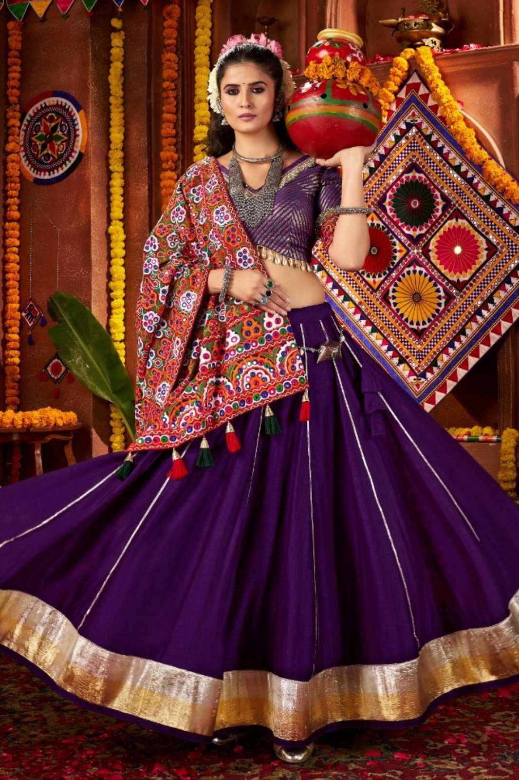 SHUBHKALA RAAS VOL 26 Viscose Cotton Designer Navratri Chaniya Choli with Dupatta