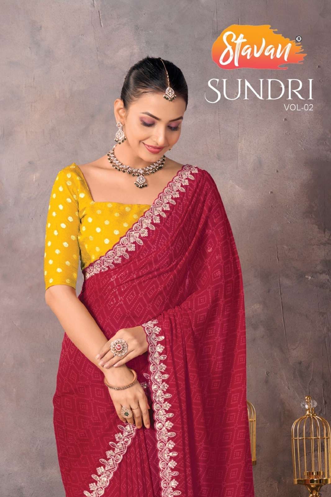 STAVAN SUNDRI VOL 2 SOFT GEORGETTE EMBROIERED SAREES