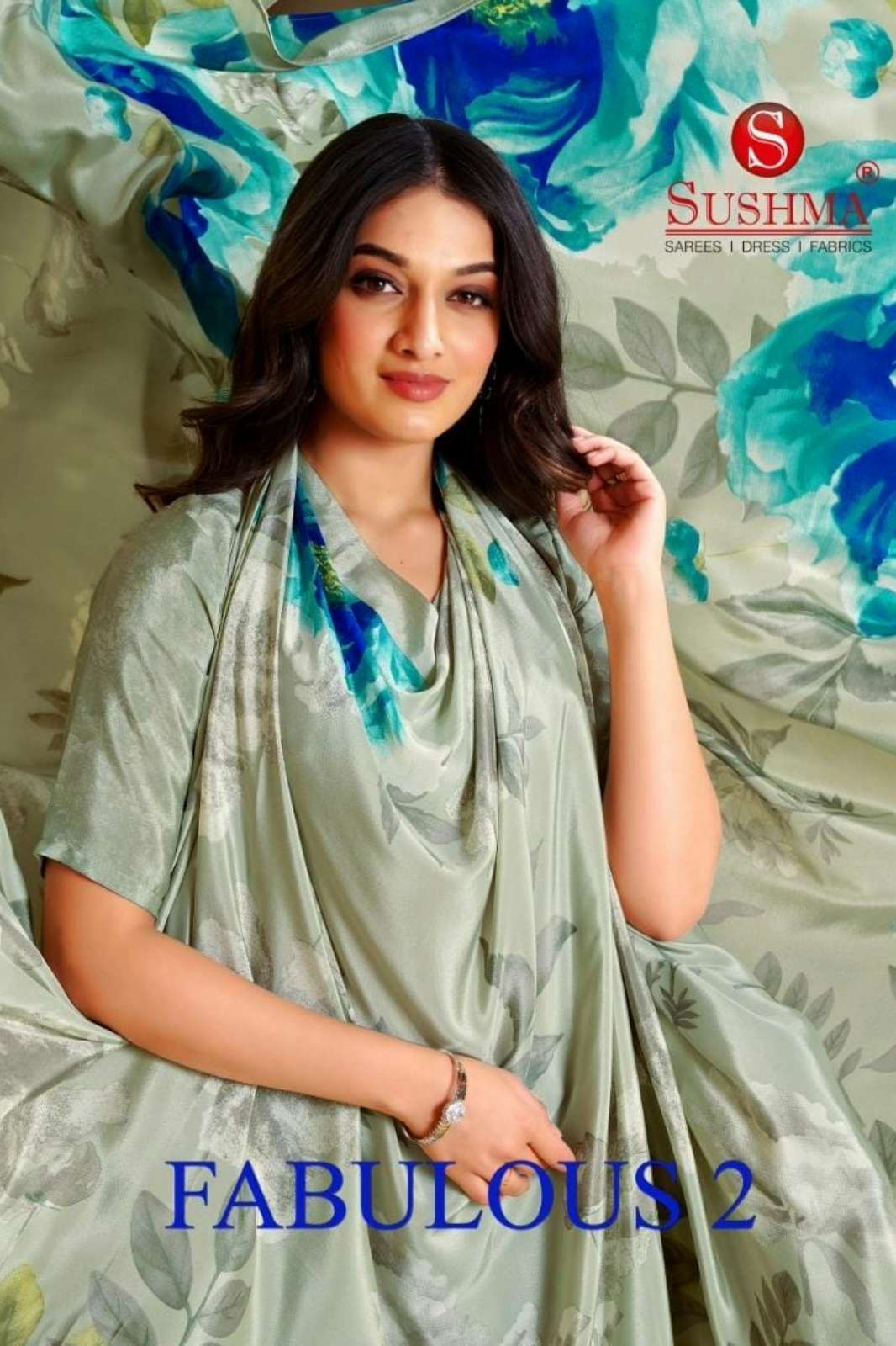 SUSHMA FABULOUS VOL 02 FASHION CRAPE PRINTED SAREE