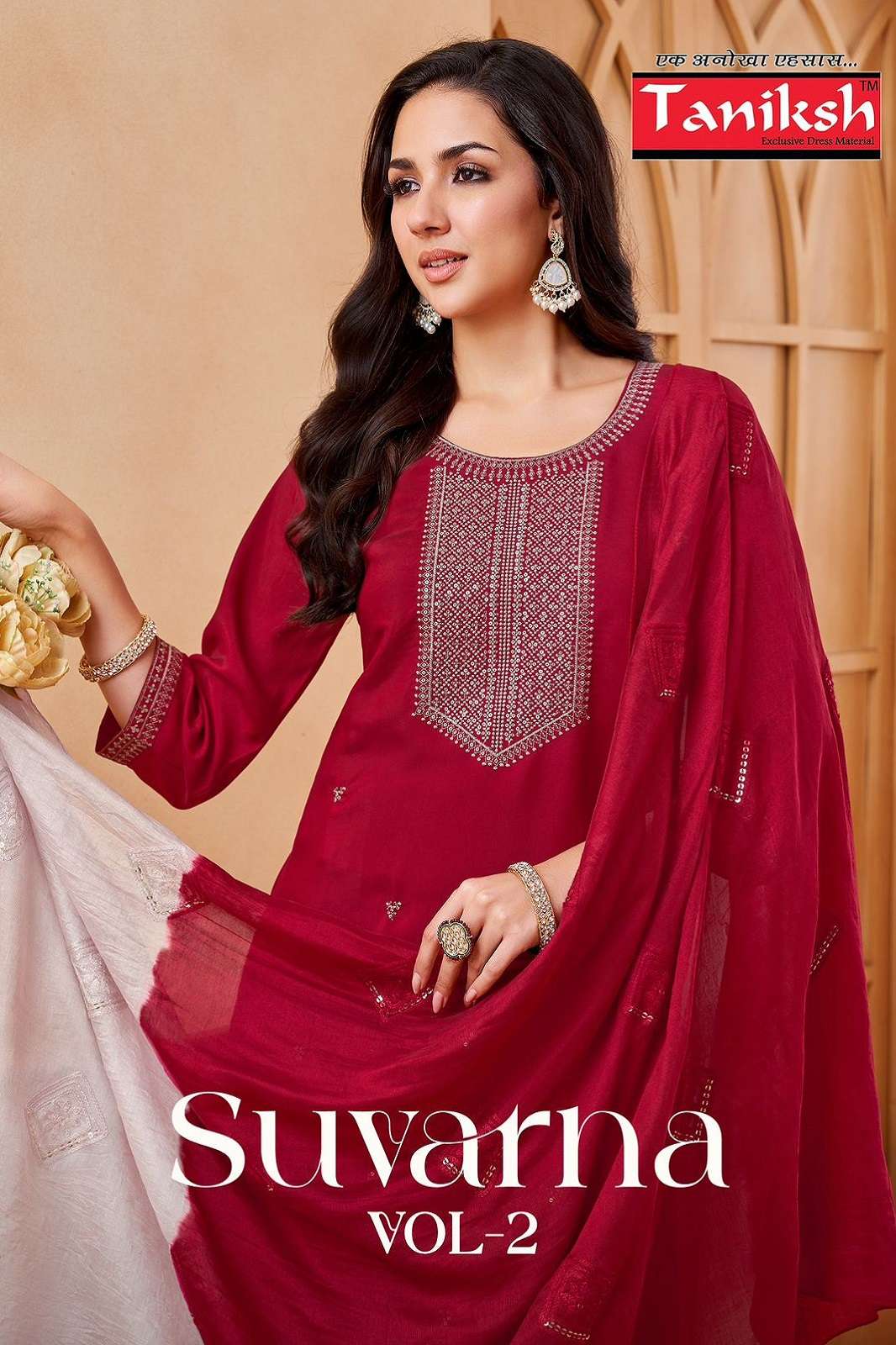 TANIKSH SUVARNA VOL 2 ROMAN EMBROEIRED READY TO WEAR KURTIES