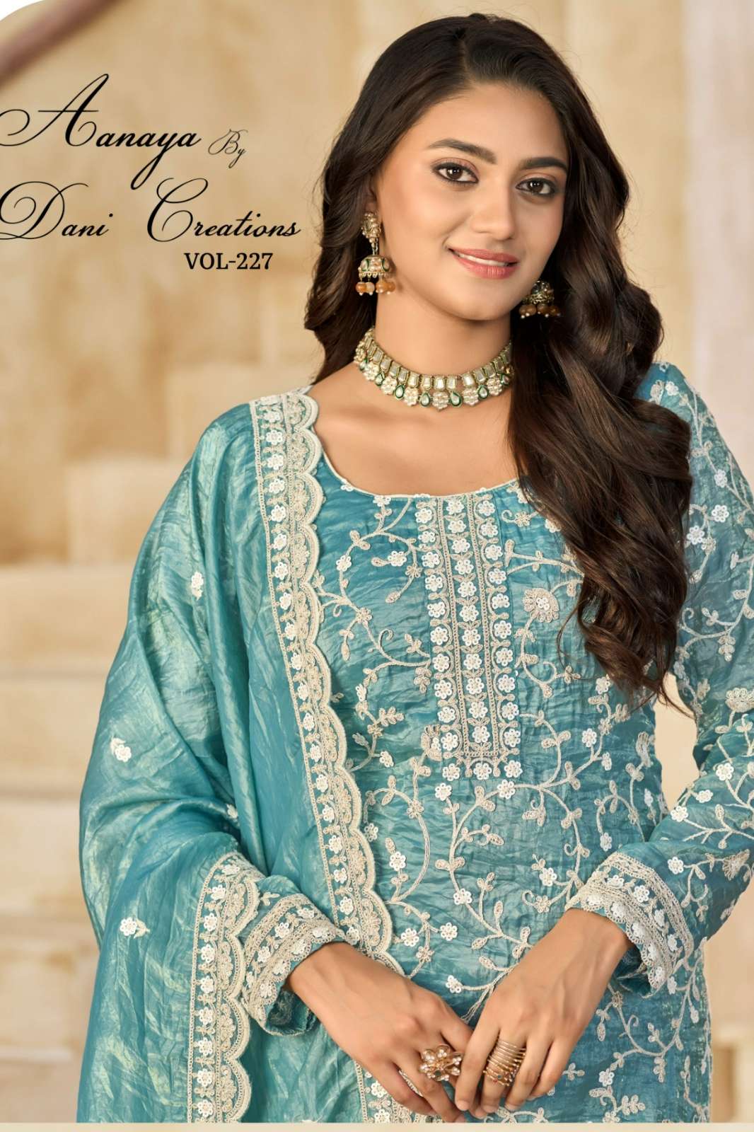 TWISHA AANAYA VOL 227 DESIGNER ORGANZA CRUSH SALWAR KAMEEZ 
