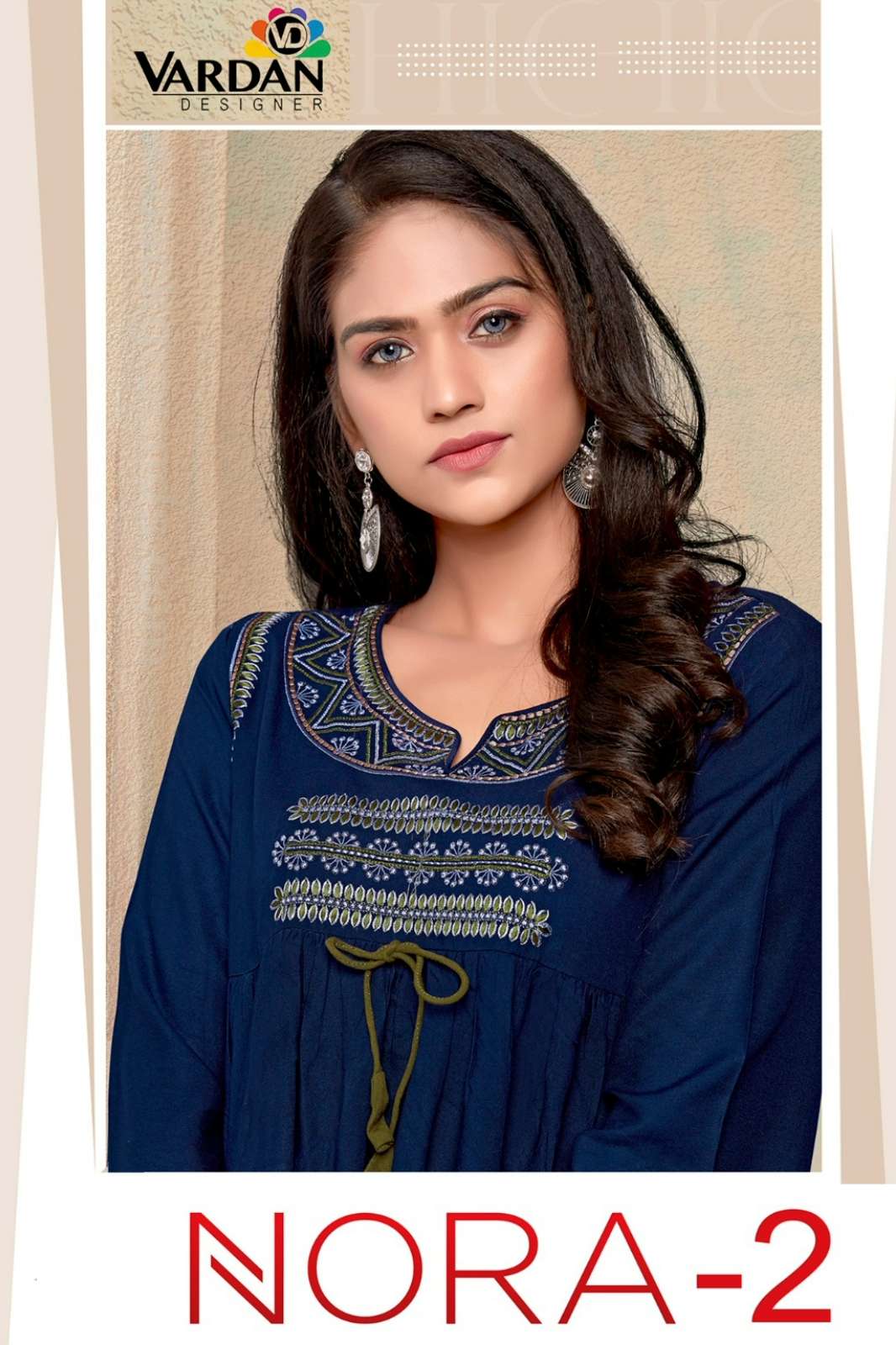 Vardan Nora Vol 2 Designer Style 14KG Heavy Riyon Short Top 