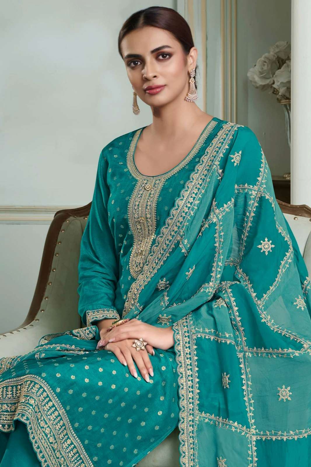 Vinay KULEESH SHRISTI HITLIST Silk Jacquard Designer Suit