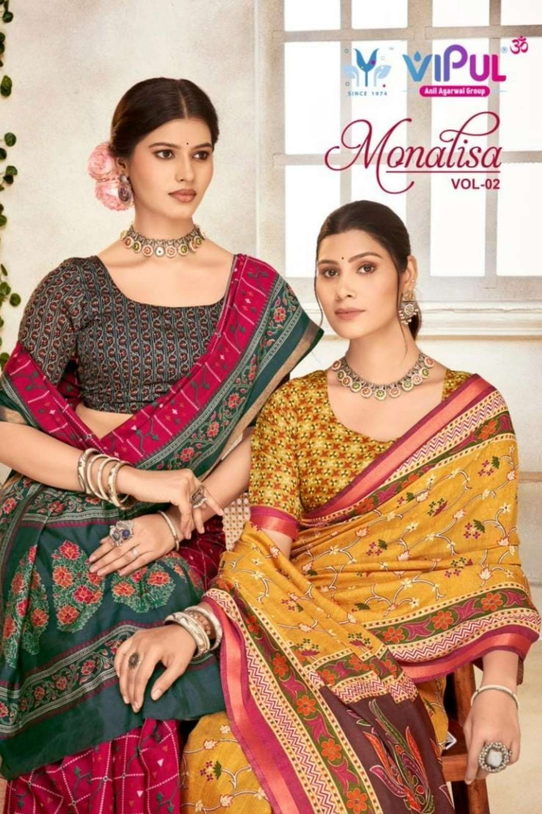 VIPUL MONALISA VOL 02 LIVA COTTON DESIGNER SAREE
