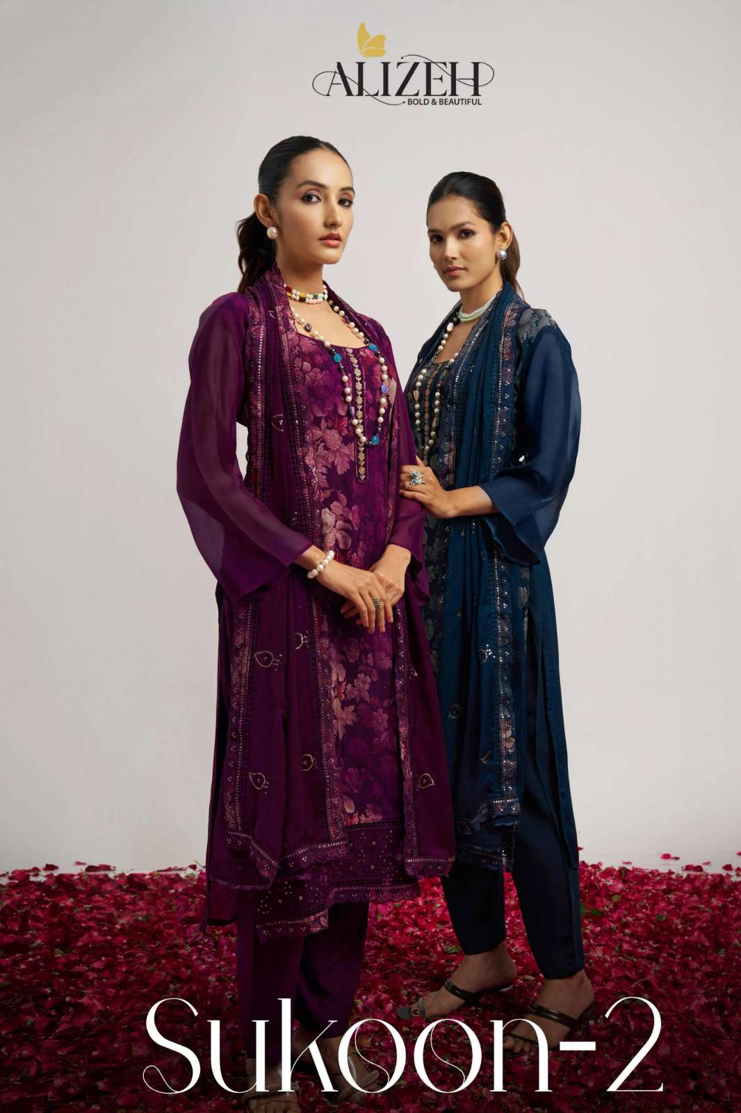 Alizeh SUKOON 2 Latest Designer Pure Organza Suit