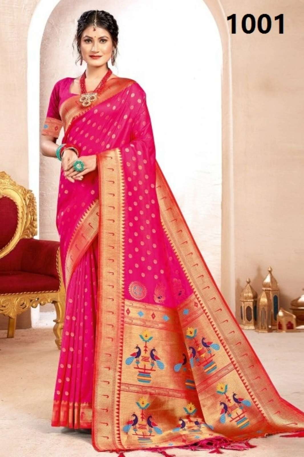ASTITA KAVITA 1001 TO 1006 INDIAN WOMEN PAITHANI SILK SAREE