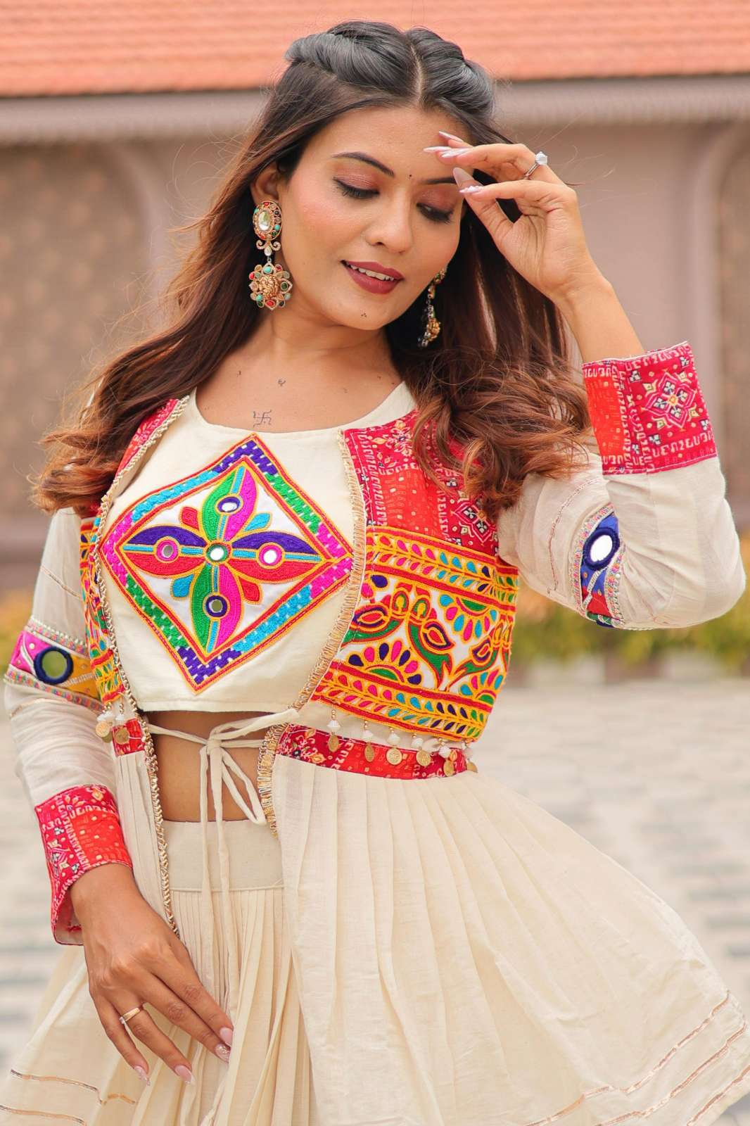 Crazy Cloths 120 Navratri Special Gamathi Work Lehenga Choli