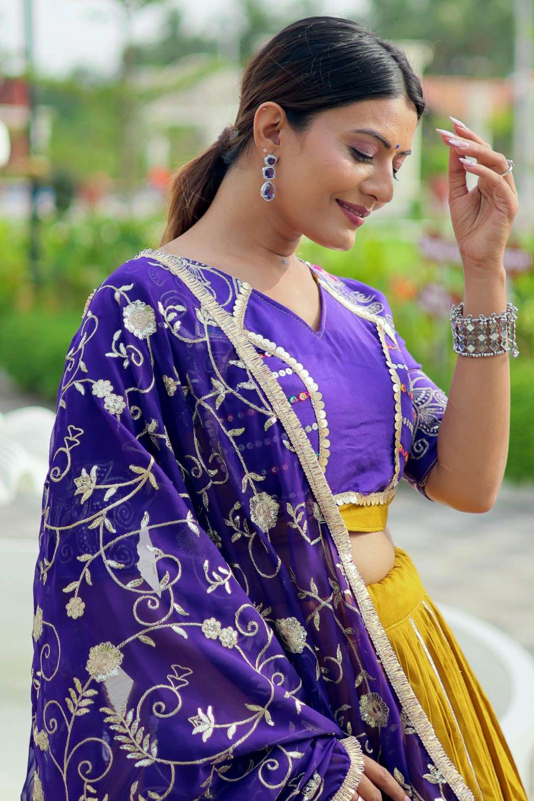 Crazy Cloths 129 Navratri Special Cotton Lehenga Choli