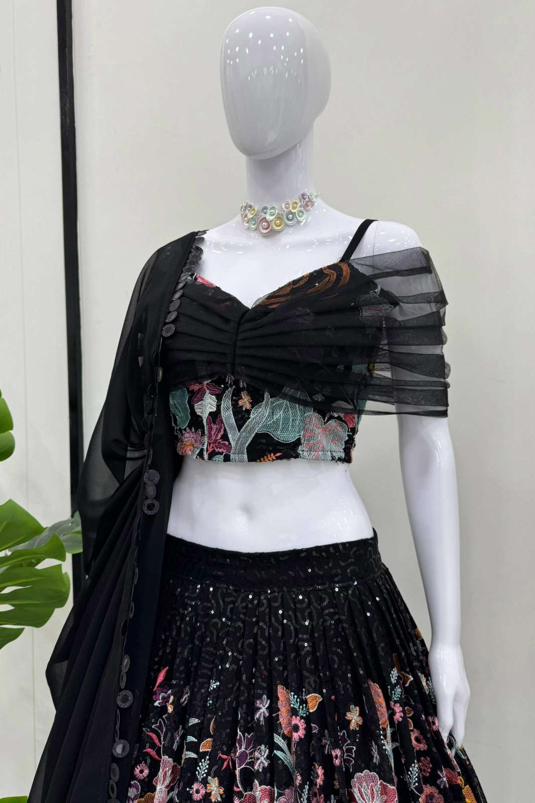 Crazy Cloths 315 Faux Georgette Party Wear Lehenga Choli