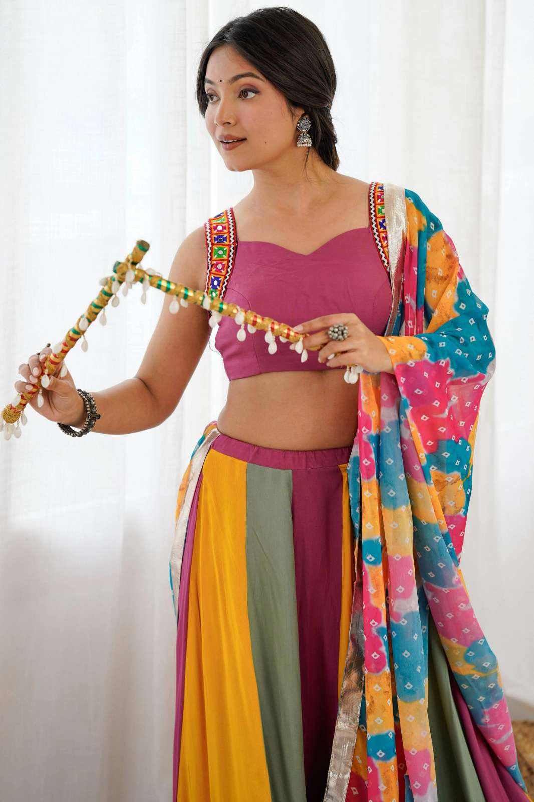 Crazy Cloths Heavy Rayon Lehenga Choli for Garba Night