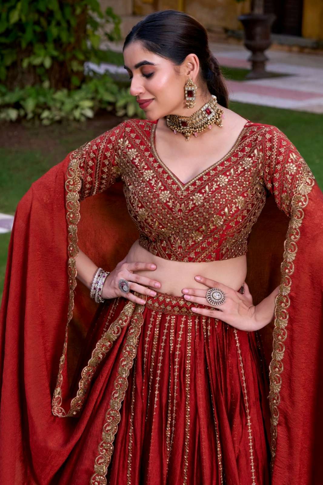Crazy Cloths IKSHITA Rangoli Silk Lehenga Choli for Festivals