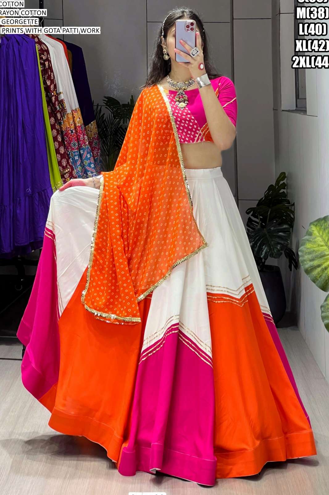 Crazy Cloths Navratri Special Designer Stitched Lehenga Choli
