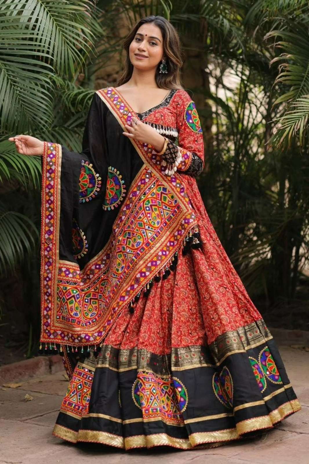 Crazy Cloths SF 1512LB Soft Butter Silk Navratri Lehenga Choli