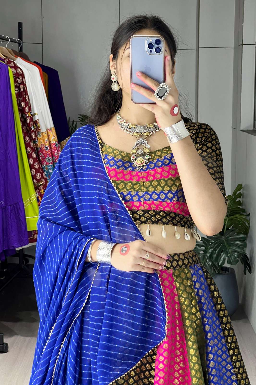 Crazy Cloths Soft Silk Lehenga Choli for Garba Festive nights